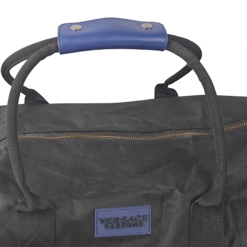 Versace Parfums‎ GWP Black Nylon Weekend Duffle Bag w Shoulder Strap
